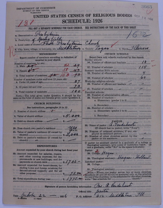 Scan of Presbyterian Church in the United States of America: 3663