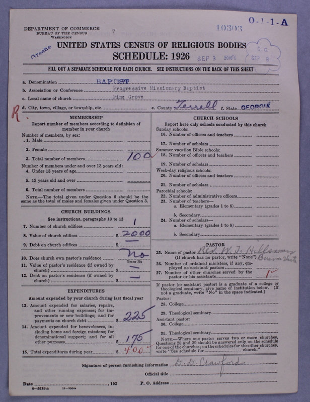 Scan of Negro Baptists: 10303