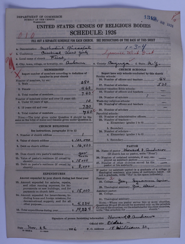 Scan of Methodist Episcopal Church: 1319
