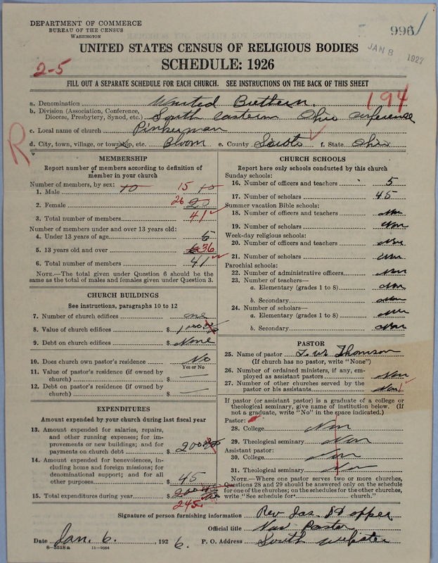 Scan of Church of the United Brethren in Christ: 996