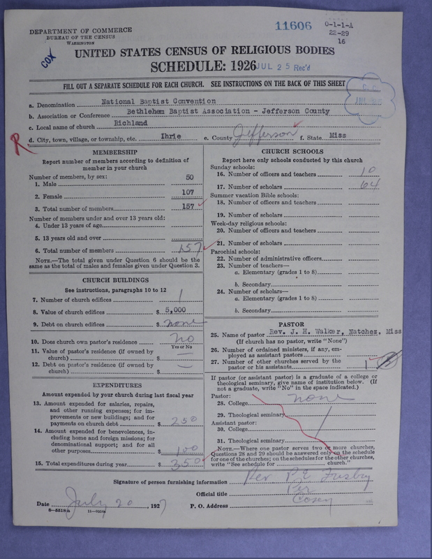 Scan of Negro Baptists: 11606