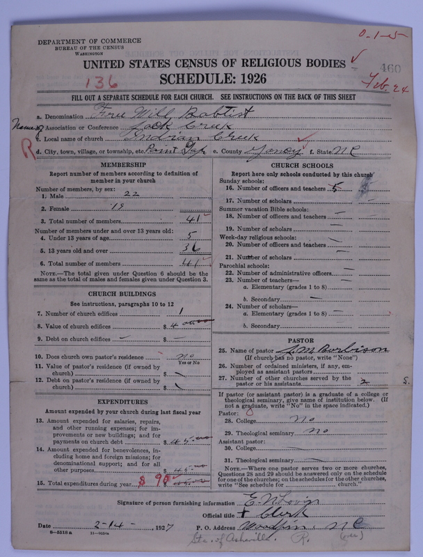 Scan of Free Will Baptists: 460