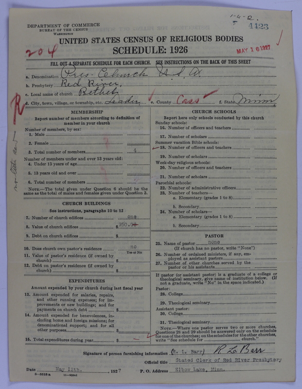 Scan of Presbyterian Church in the United States of America: 4423