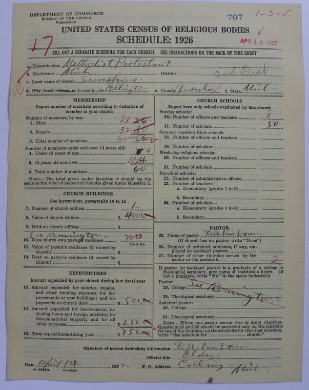 Scan of Methodist Protestant Church: 707