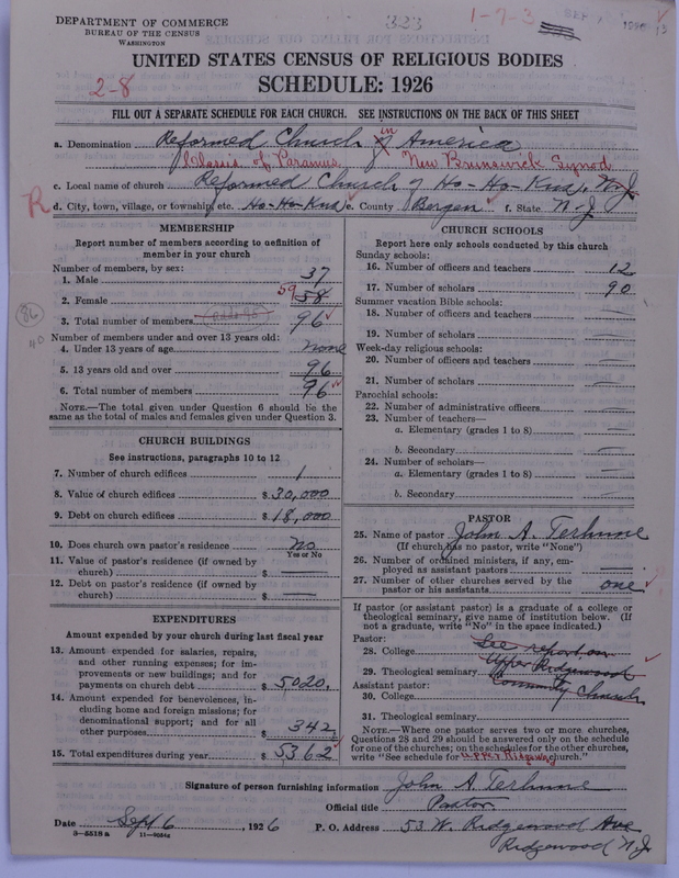 Scan of Reformed Church in America: 323