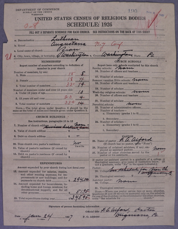 Scan of Evangelical Lutheran Augustana Synod of North America: 190