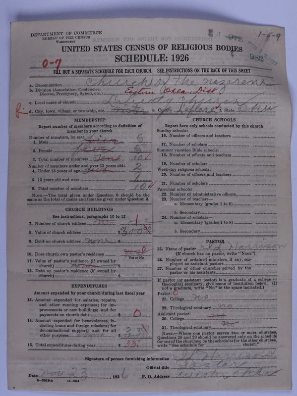 Scan of Church of the Nazarene: 982