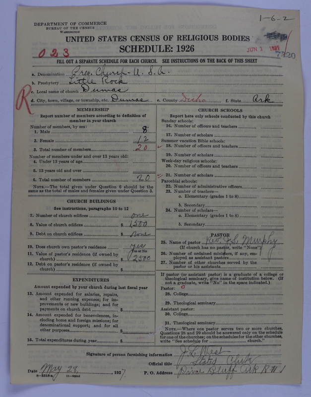 Scan of Presbyterian Church in the United States of America: 7220