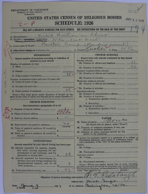 Scan of Church of the United Brethren in Christ: 2737