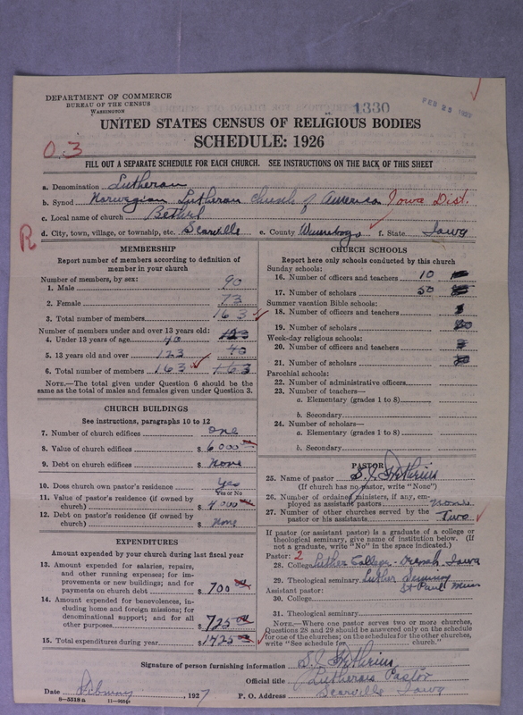 Scan of Norwegian Lutheran Church of America: 1330