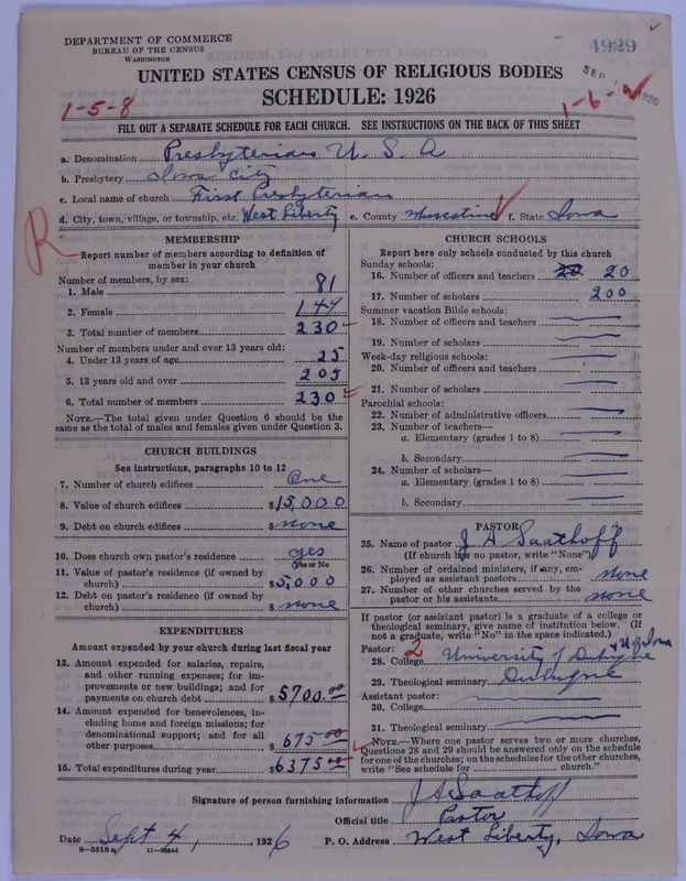 Scan of Presbyterian Church in the United States of America: 4929