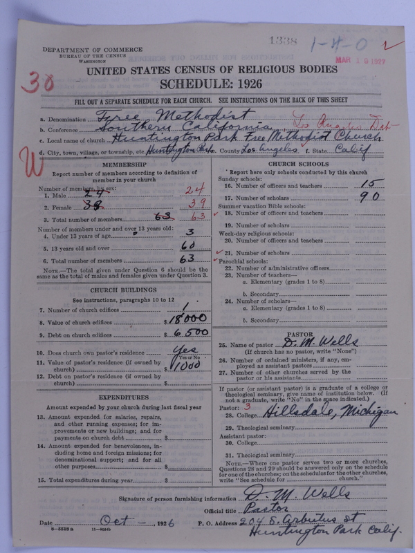 Scan of Free Methodist Church of North America: 1338