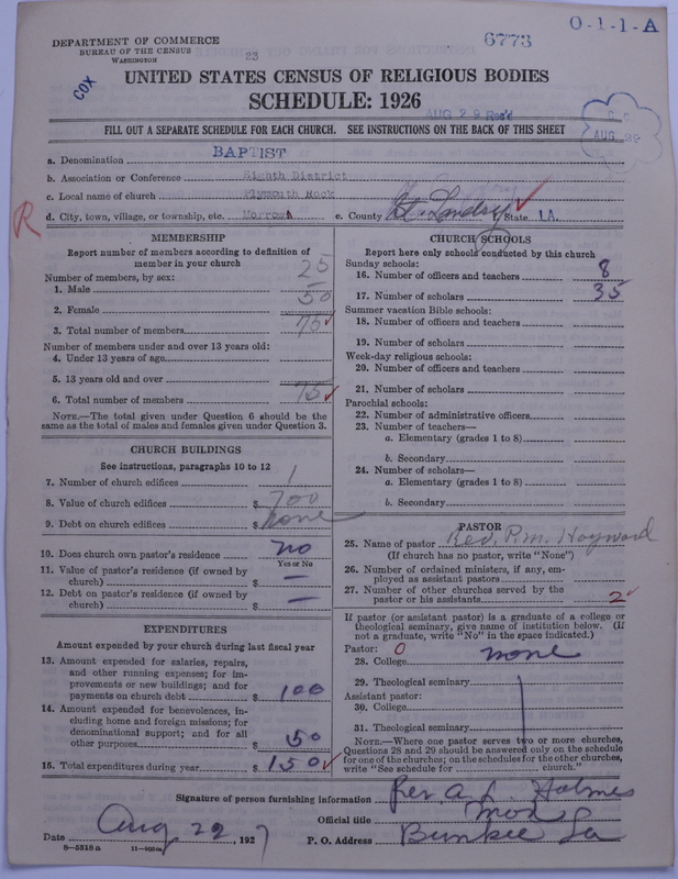 Scan of Negro Baptists: 6773
