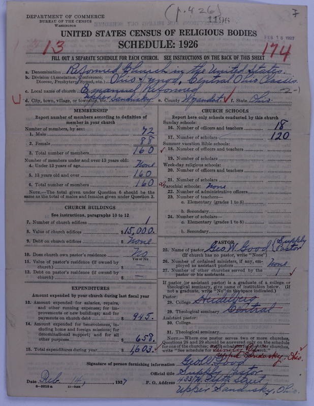 Scan of Reformed Church in the United States: 1196