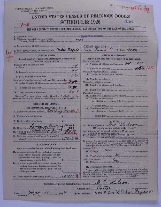 Scan of Church of the Nazarene: 456