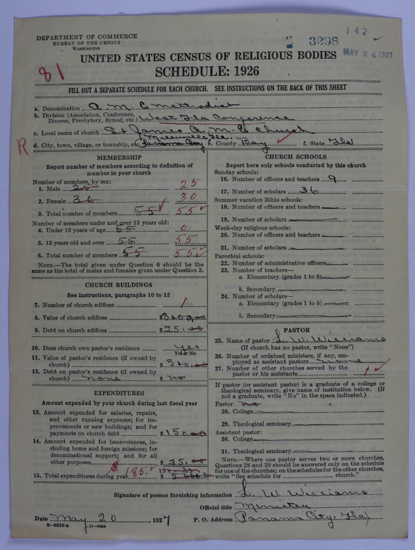 Scan of African Methodist Episcopal Church: 3298