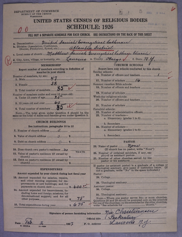 Scan of United Danish Evangelical Lutheran Church in America: 5