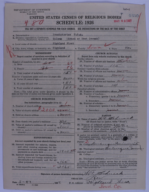 Scan of Presbyterian Church in the United States of America: 4250