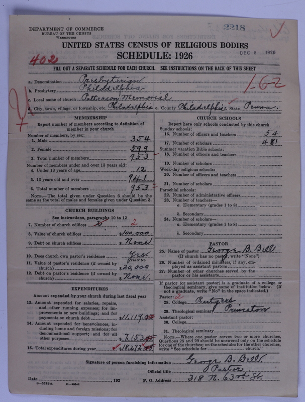 Scan of Presbyterian Church in the United States of America: 2218