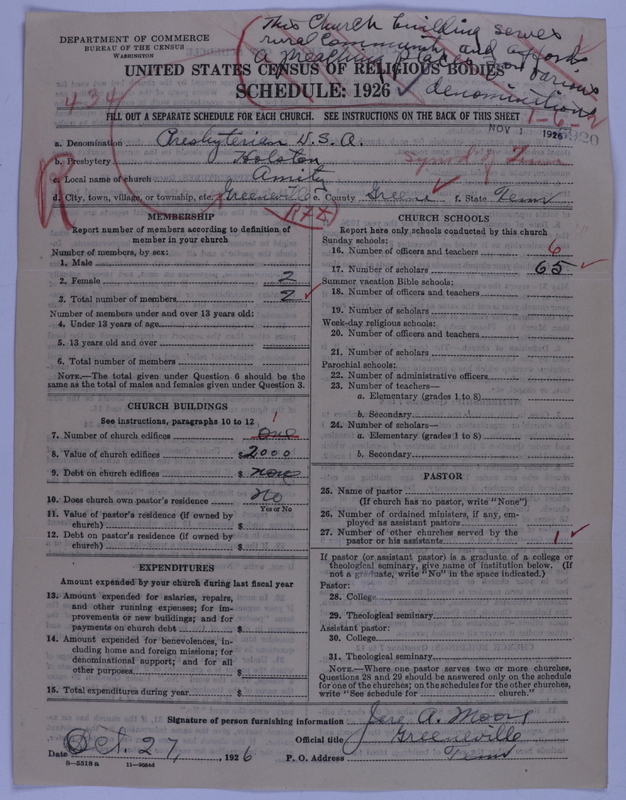 Scan of Presbyterian Church in the United States of America: 6920
