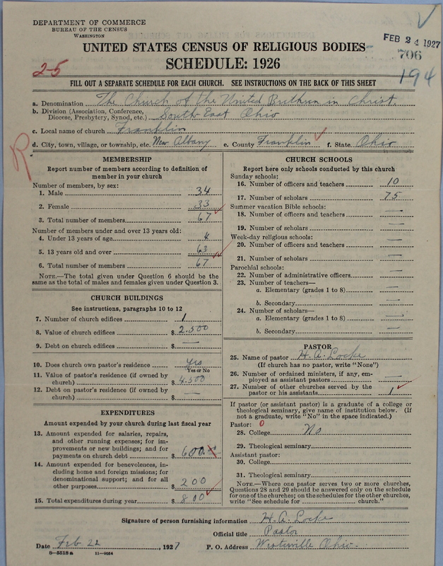 Scan of Church of the United Brethren in Christ: 706