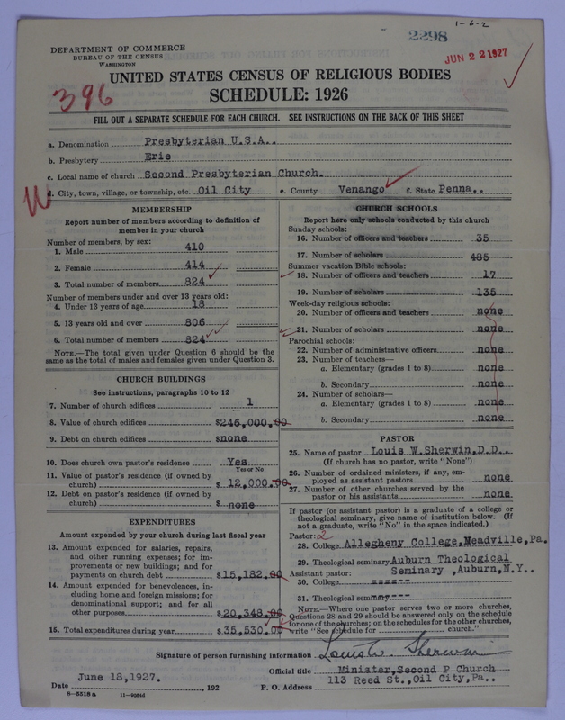 Scan of Presbyterian Church in the United States of America: 2298