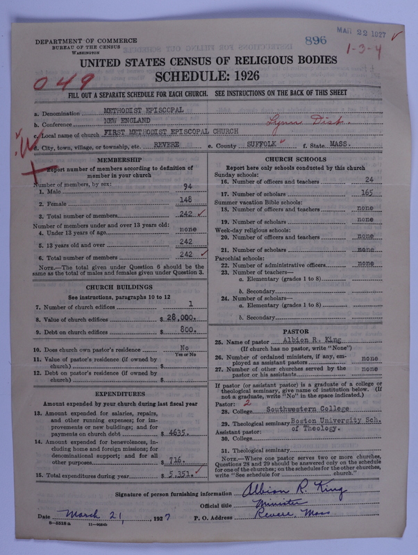 Scan of Methodist Episcopal Church: 896