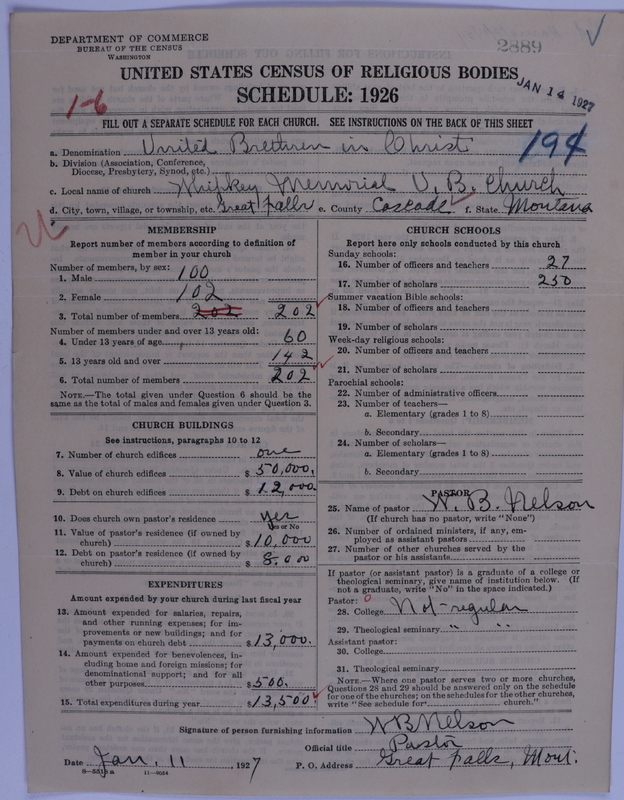 Scan of Church of the United Brethren in Christ: 2889