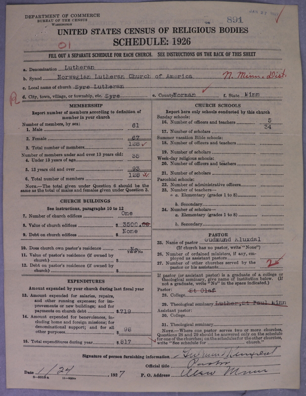 Scan of Norwegian Lutheran Church of America: 891