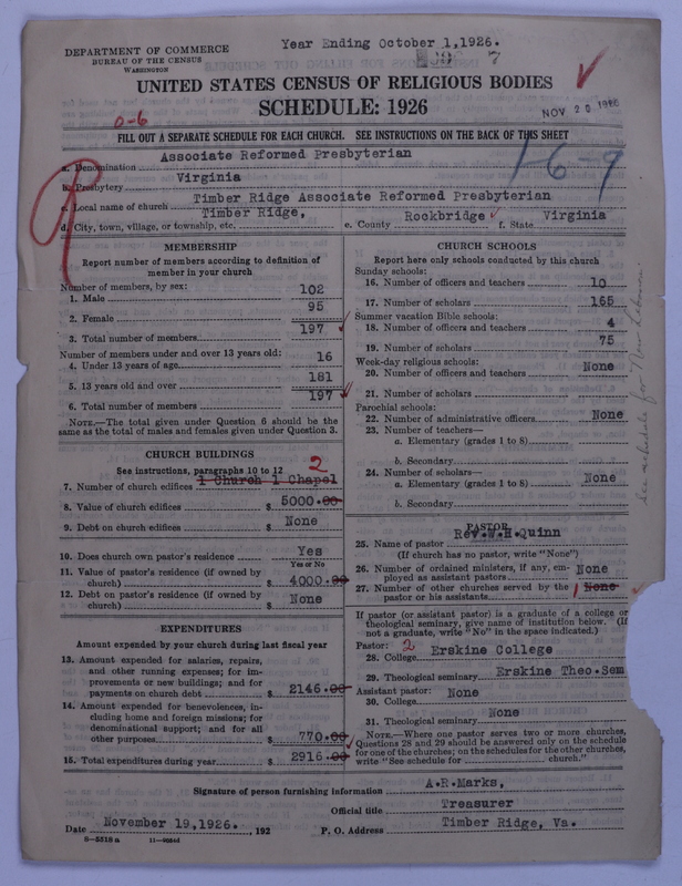 Scan of Associate Reformed Presbyterian Church: 7