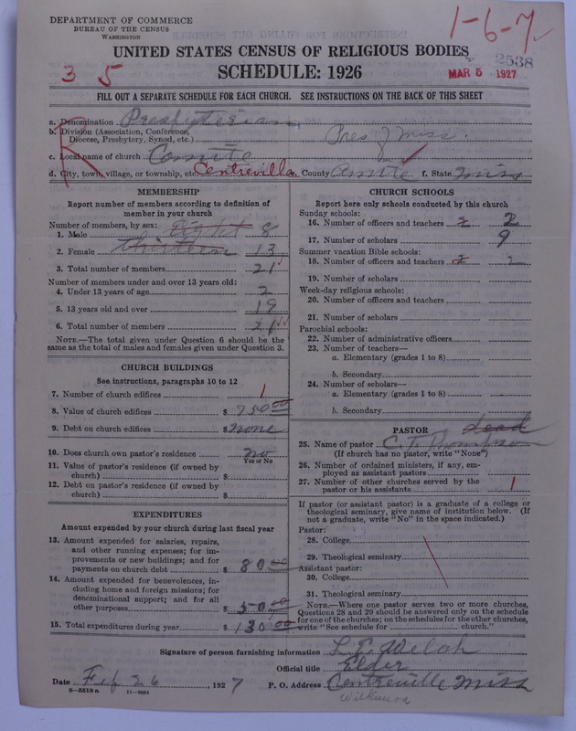 Scan of Presbyterian Church in the United States: 2538