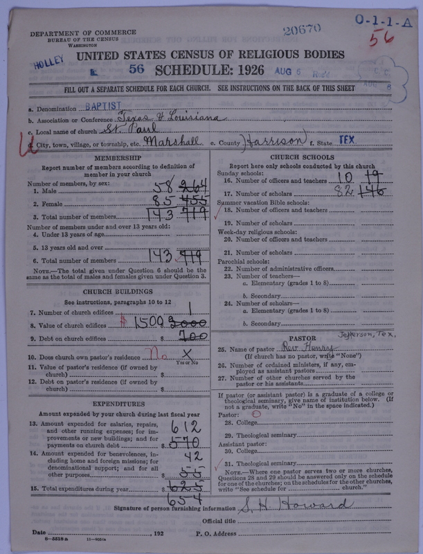 Scan of Negro Baptists: 20670