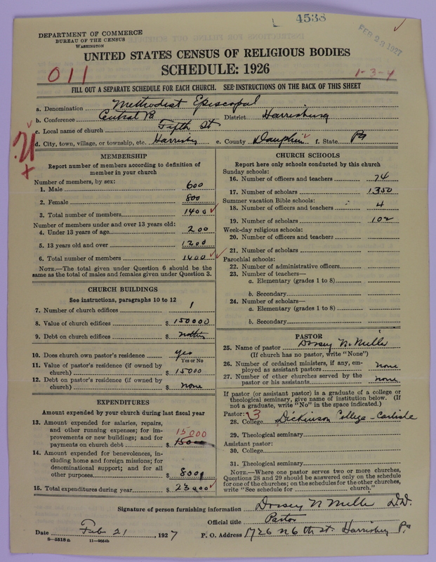 Scan of Methodist Episcopal Church: 4538