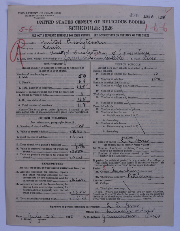 Scan of United Presbyterian Church of North America: 476