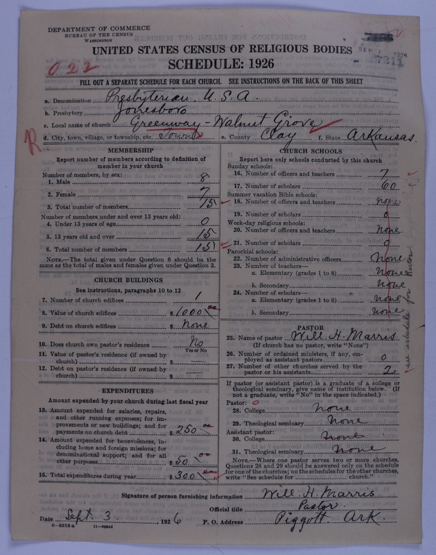 Scan of Presbyterian Church in the United States of America: 7211