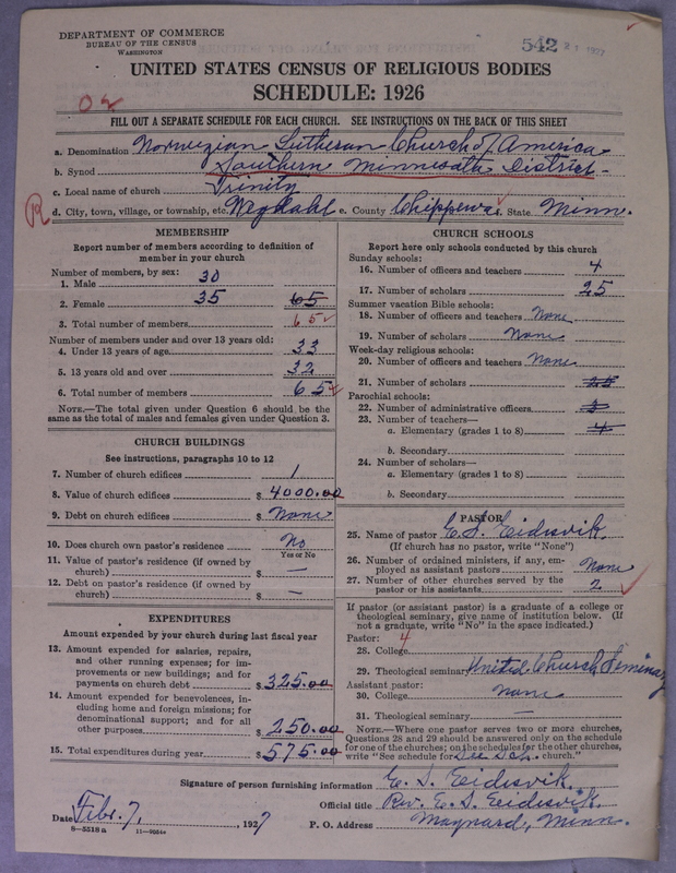 Scan of Norwegian Lutheran Church of America: 542