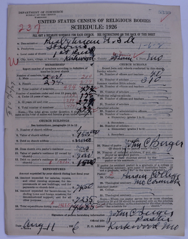 Scan of Presbyterian Church in the United States of America: 5330