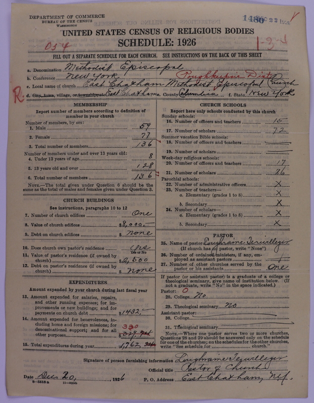 Scan of Methodist Episcopal Church: 1480