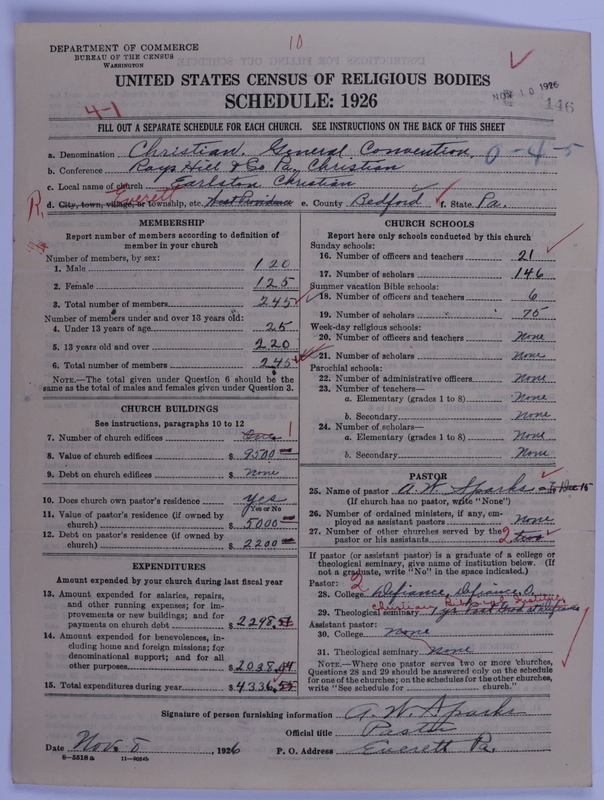 Scan of Christian Church (General Convention of the Christian Church): 146