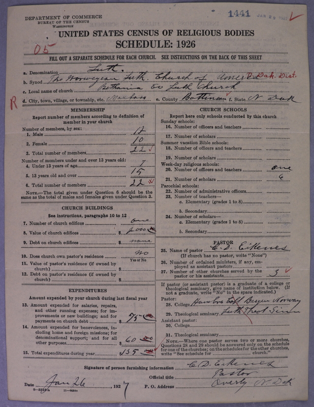 Scan of Norwegian Lutheran Church of America: 1441