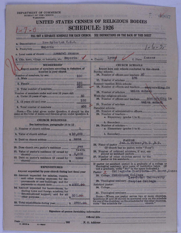 Scan of Presbyterian Church in the United States of America: 6007