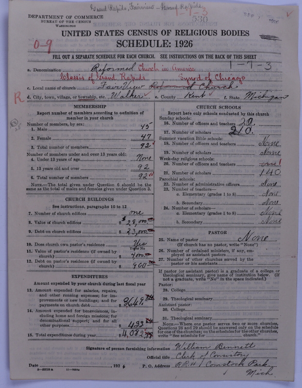 Scan of Reformed Church in America: 530