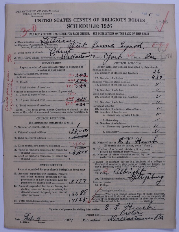 Scan of United Lutheran Church in America: 1845