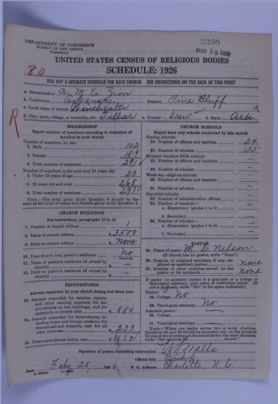 Scan of African Methodist Episcopal Zion Church: 2350