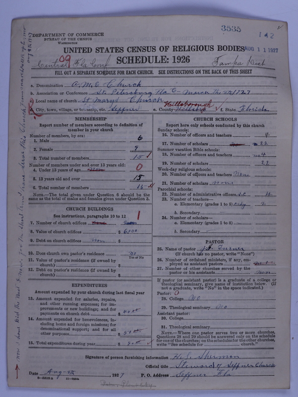 Scan of African Methodist Episcopal Church: 3535