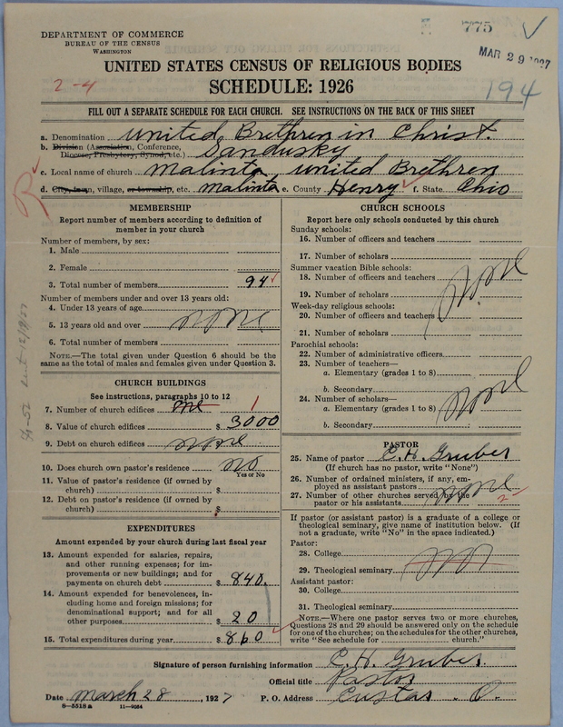 Scan of Church of the United Brethren in Christ: 775