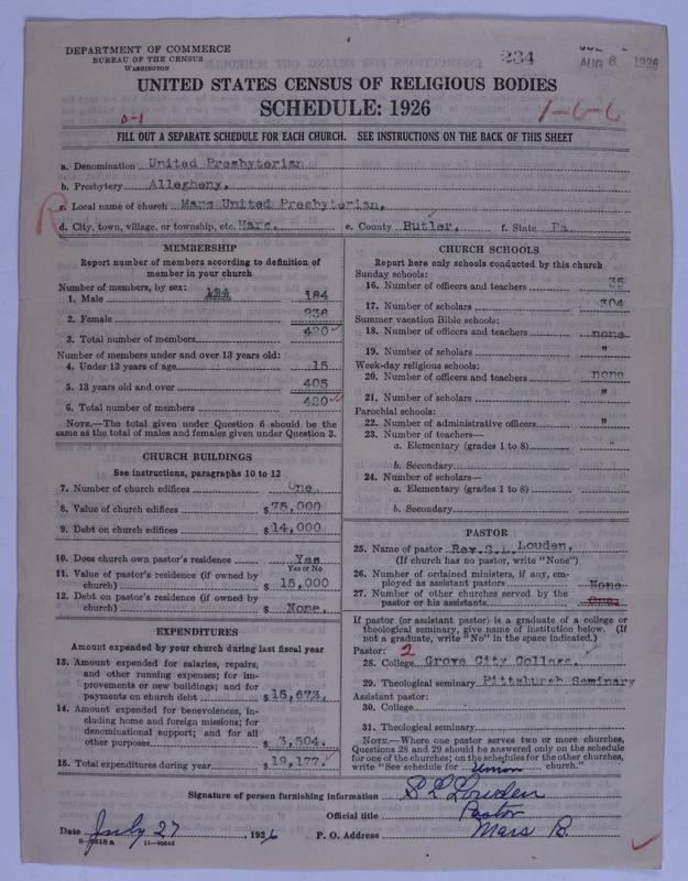 Scan of United Presbyterian Church of North America: 234