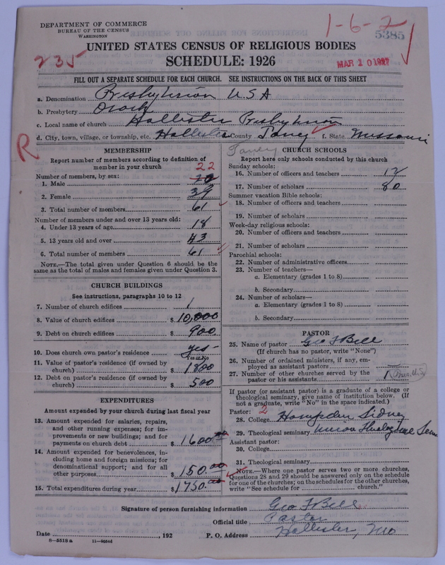 Scan of Presbyterian Church in the United States of America: 5385