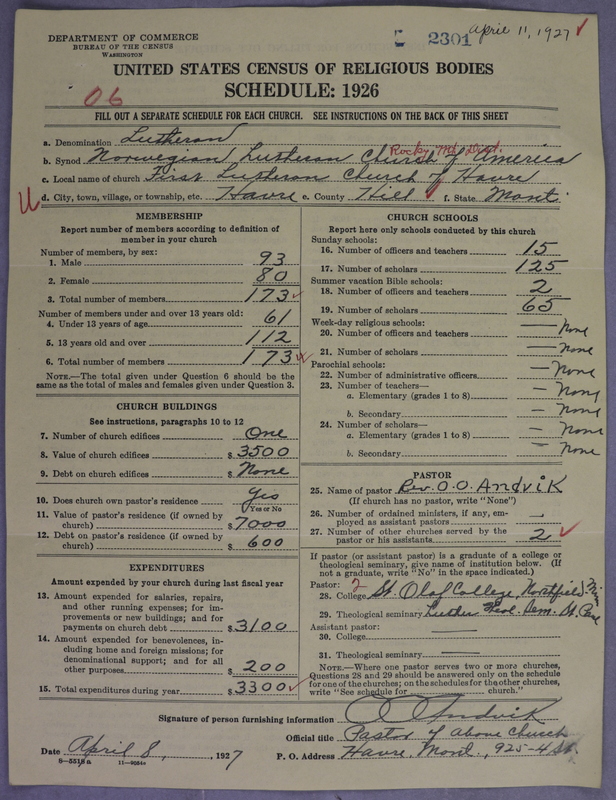 Scan of Norwegian Lutheran Church of America: 2301