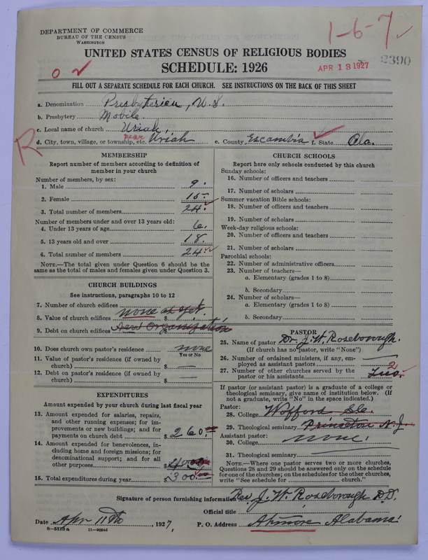 Scan of Presbyterian Church in the United States: 2390